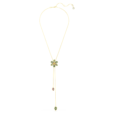 Pendente a Y Idyllia Taglio misto Fiore Multicolore Placcato color oro - COLLANA
