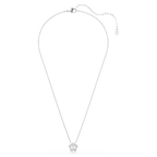 Pendente Ariana Grande x Swarovski Crystal Pearl Taglio Round Fiore Bianco Placcato rodio - COLLANA
