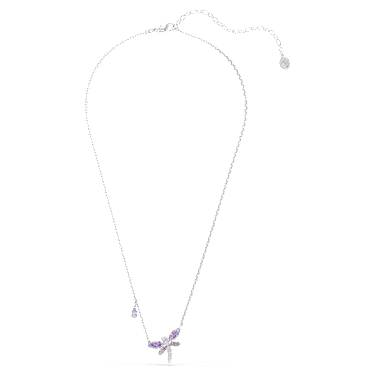 Pendente Ariana Grande x Swarovski Taglio misto Libellula Multicolore Placcato rodio - COLLANA