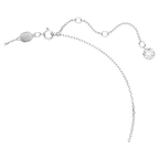 Pendente Birthstone-Taglio squadrato Aprile Bianco Placcato rodio - COLLANE