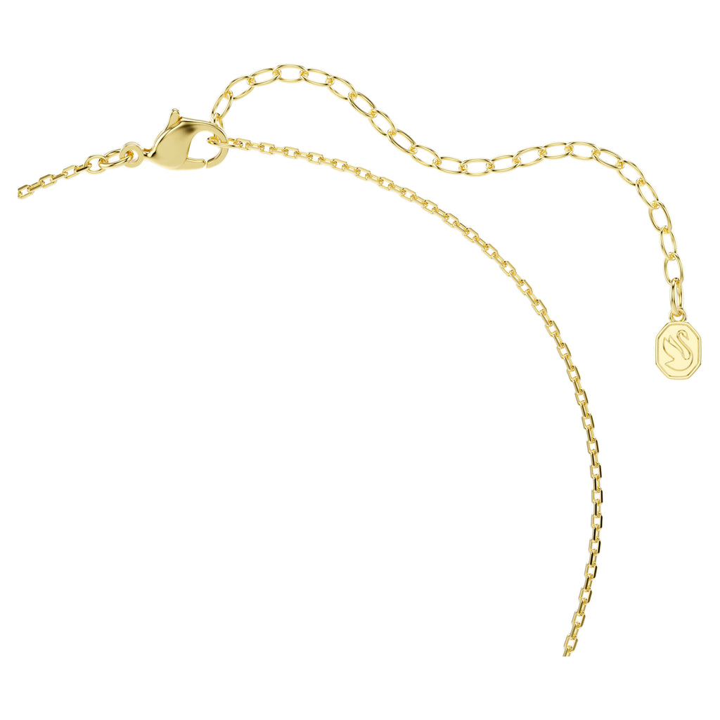 Pendente Chroma Taglio Pear, Blu, Finitura oro 18K