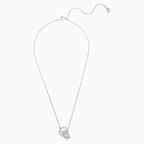 PENDENTE FURTHER, BIANCO, PLACCATURA RODIO