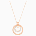 PENDENTE HOLLOW, BIANCO, PLACCATO ORO ROSA