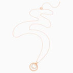 PENDENTE HOLLOW, BIANCO, PLACCATO ORO ROSA