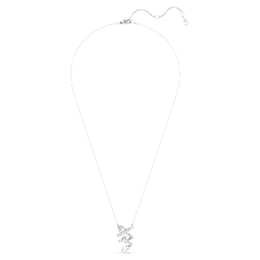 Pendente Hyperbola Taglio misto Bianco Placcato rodio SWAROVSKI - COLLANE