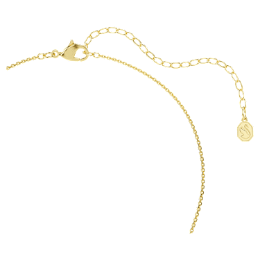 Pendente Hyperbola Taglio Round Bianco Placcato color oro - COLLANA