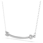 Pendente Idyllia Taglio misto Freccia Bianco Placcato rodio - COLLANA