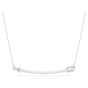 Pendente Idyllia Taglio misto Freccia Bianco Placcato rodio - COLLANA