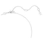 Pendente Matrix Crystal Pearl, Taglio Round, Bianco, Placcato rodio