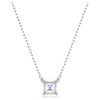 Pendente Matrix SWAROVSKI - Taglio squadrato Blu Placcato rodio. - COLLANE