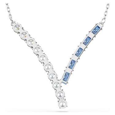 Pendente Matrix Taglio misto Blu Placcato rodio - COLLANA