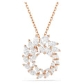 Pendente Mesmera Taglio Marquise, Bianco, Finitura oro rosa 18K