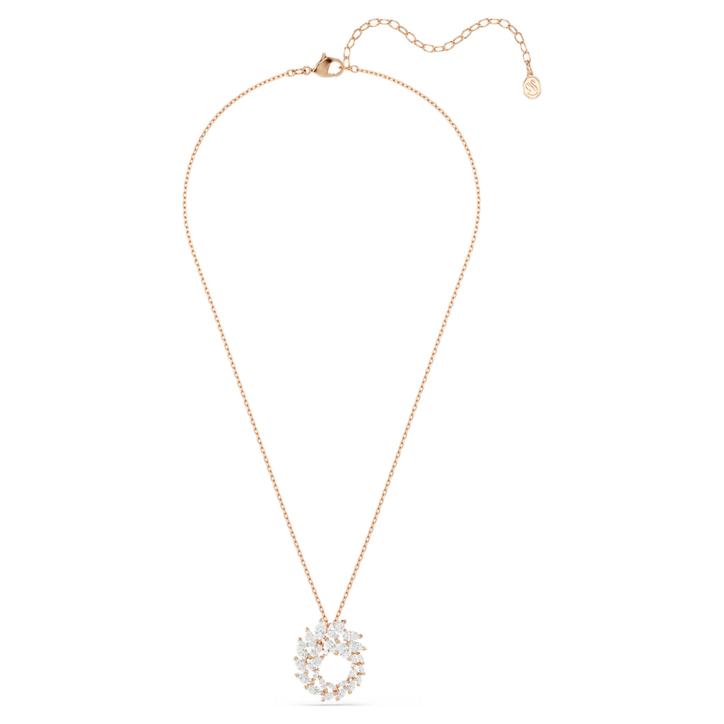 Pendente Mesmera Taglio Marquise, Bianco, Finitura oro rosa 18K
