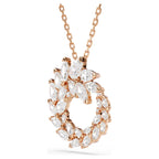 Pendente Mesmera Taglio Marquise, Bianco, Finitura oro rosa 18K