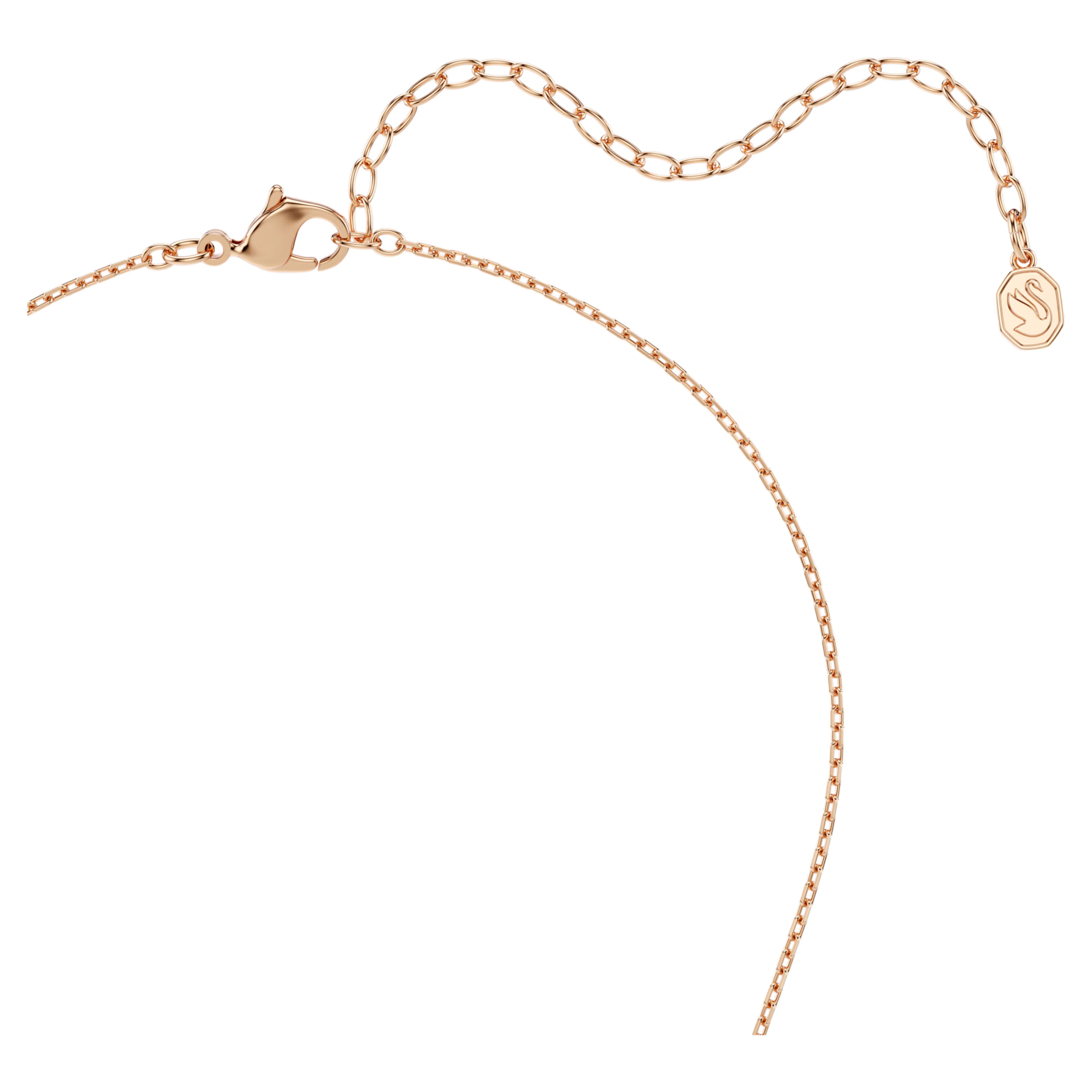 Pendente Mesmera Taglio Marquise, Bianco, Finitura oro rosa 18K