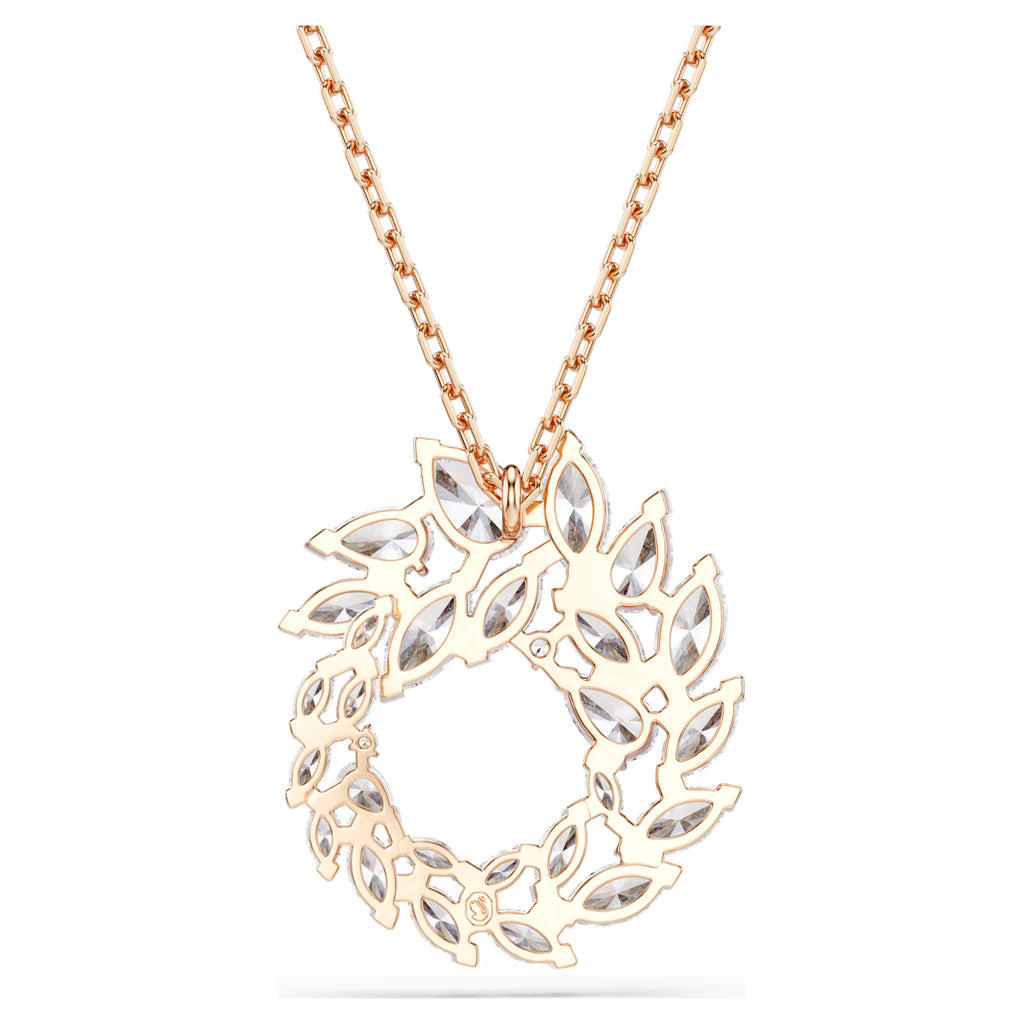 Pendente Mesmera Taglio Marquise, Bianco, Finitura oro rosa 18K