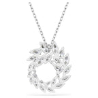 Pendente Mesmera Taglio Marquise, Bianco, Placcato rodio