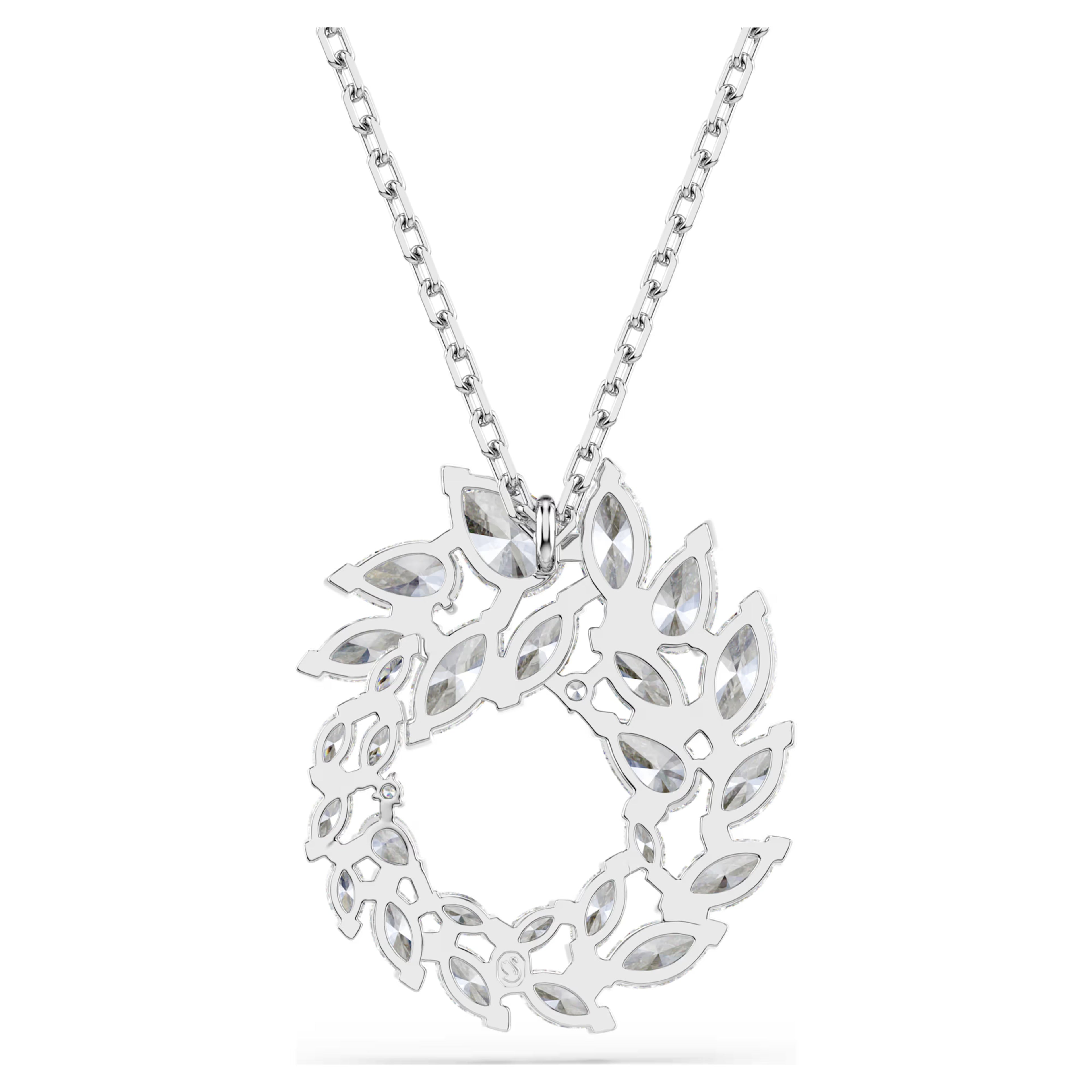 Pendente Mesmera Taglio Marquise, Bianco, Placcato rodio