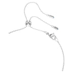 Pendente Mesmera Taglio Pear Bianco Placcato rodio - COLLANA