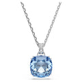 Pendente Millenia Taglio Cushion, Blu, Placcato rodio
