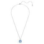 Pendente Millenia Taglio Cushion, Blu, Placcato rodio