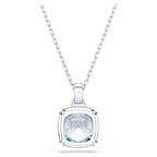 Pendente Millenia Taglio Cushion, Blu, Placcato rodio