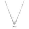 Pendente Millenia Taglio Pear, Bianco, Placcato rodio