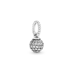 PENDENTE SFERA DECORATO CON PAVÉ