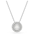 Pendente Sublima Taglio Round, Bianco, Placcato rodio