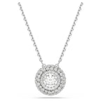 Pendente Sublima Taglio Round, Bianco, Placcato rodio
