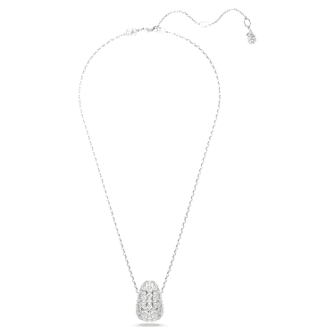 Pendente Sublima SWAROVSKI Taglio Round Bianco Placcato rodio - COLLANE