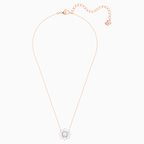 PENDENTE SUNSHINE, BIANCO, PLACCATO ORO ROSA