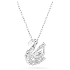 Pendente Swan Taglio misto Cigno Bianco - COLLANA