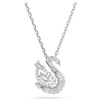 Pendente Swan Taglio misto Cigno Bianco - COLLANA