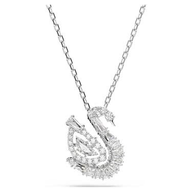 Pendente Swan Taglio misto Cigno Bianco - COLLANA
