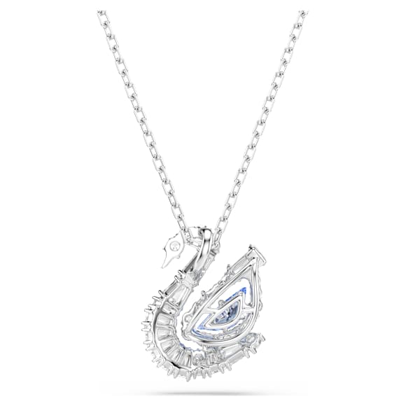 Pendente Swan Taglio misto Cigno Blu - COLLANA