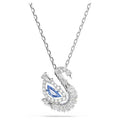 Pendente Swan Taglio misto Cigno Blu - COLLANA