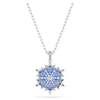 Pendente Swarovski Fiocco di Neve Magic Placcato Rodio e Zirconia Blu - COLLANE