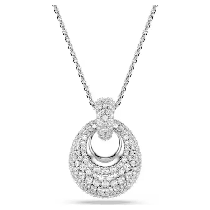 Pendente Swarovski Sublima Placcato Rodio con Zirconia - Eleganza e Stile - COLLANE
