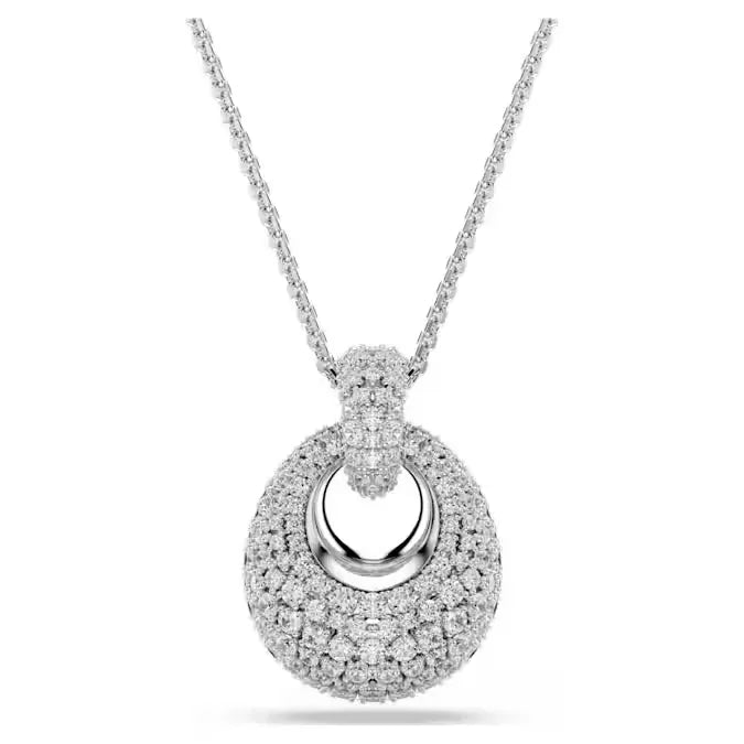 Pendente Swarovski Sublima Placcato Rodio con Zirconia - Eleganza e Stile - COLLANE