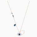 PENDENTE SWAROVSKI SYMBOLIC EVIL EYE, AZZURRO, MIX DI PLACCATURE
