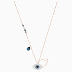 PENDENTE SWAROVSKI SYMBOLIC EVIL EYE, AZZURRO, MIX DI PLACCATURE