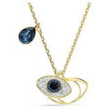 Pendente Symbolica Evil eye, Blu, Placcato color oro