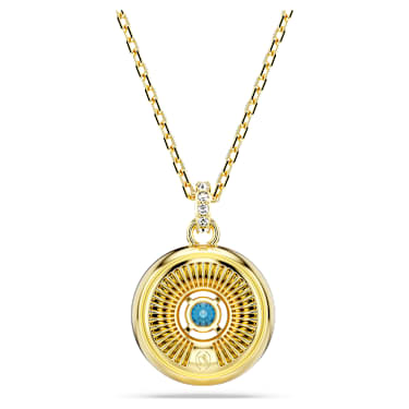 Pendente Symbolica Evil eye Piccolo Multicolore Placcato color oro SWAROVSKI - COLLANE