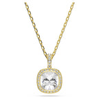 Pendente Una Angelic Taglio Cushion, Bianco, Finitura oro 18K