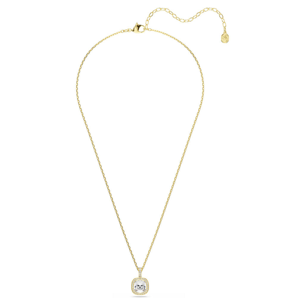 Pendente Una Angelic Taglio Cushion, Bianco, Finitura oro 18K