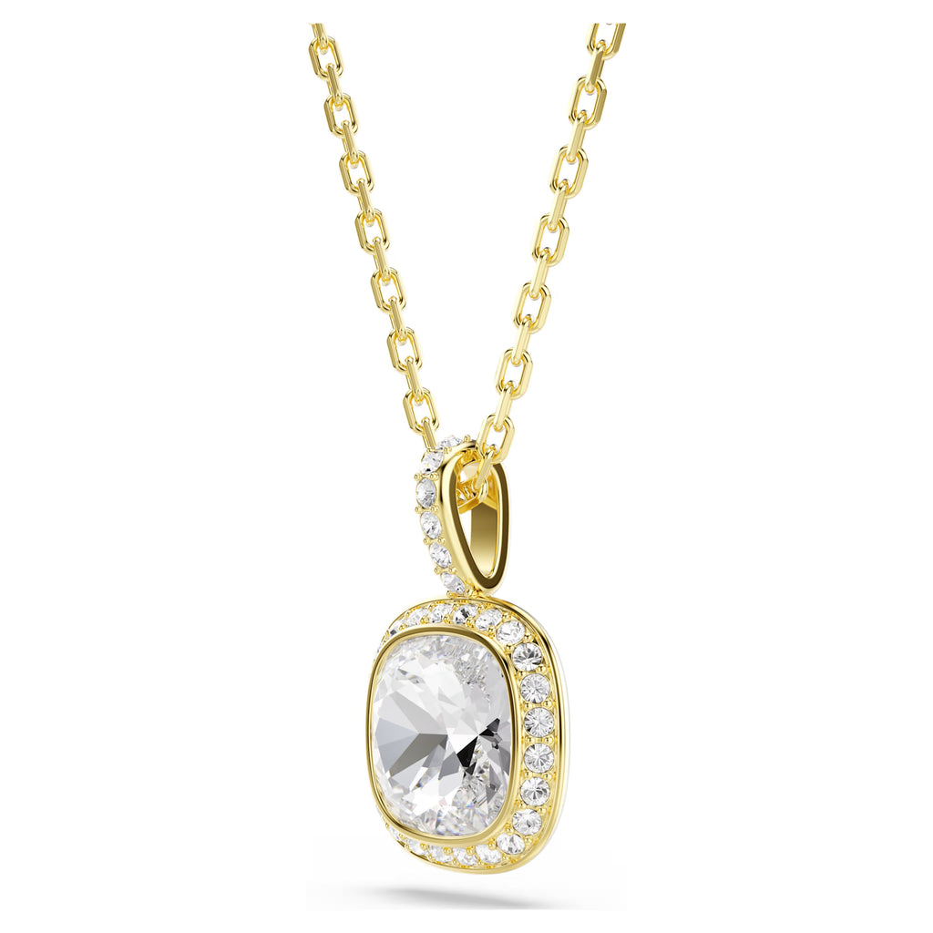Pendente Una Angelic Taglio Cushion, Bianco, Finitura oro 18K