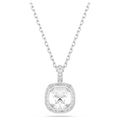Pendente Una Angelic Taglio Cushion, Bianco, Placcato rodio