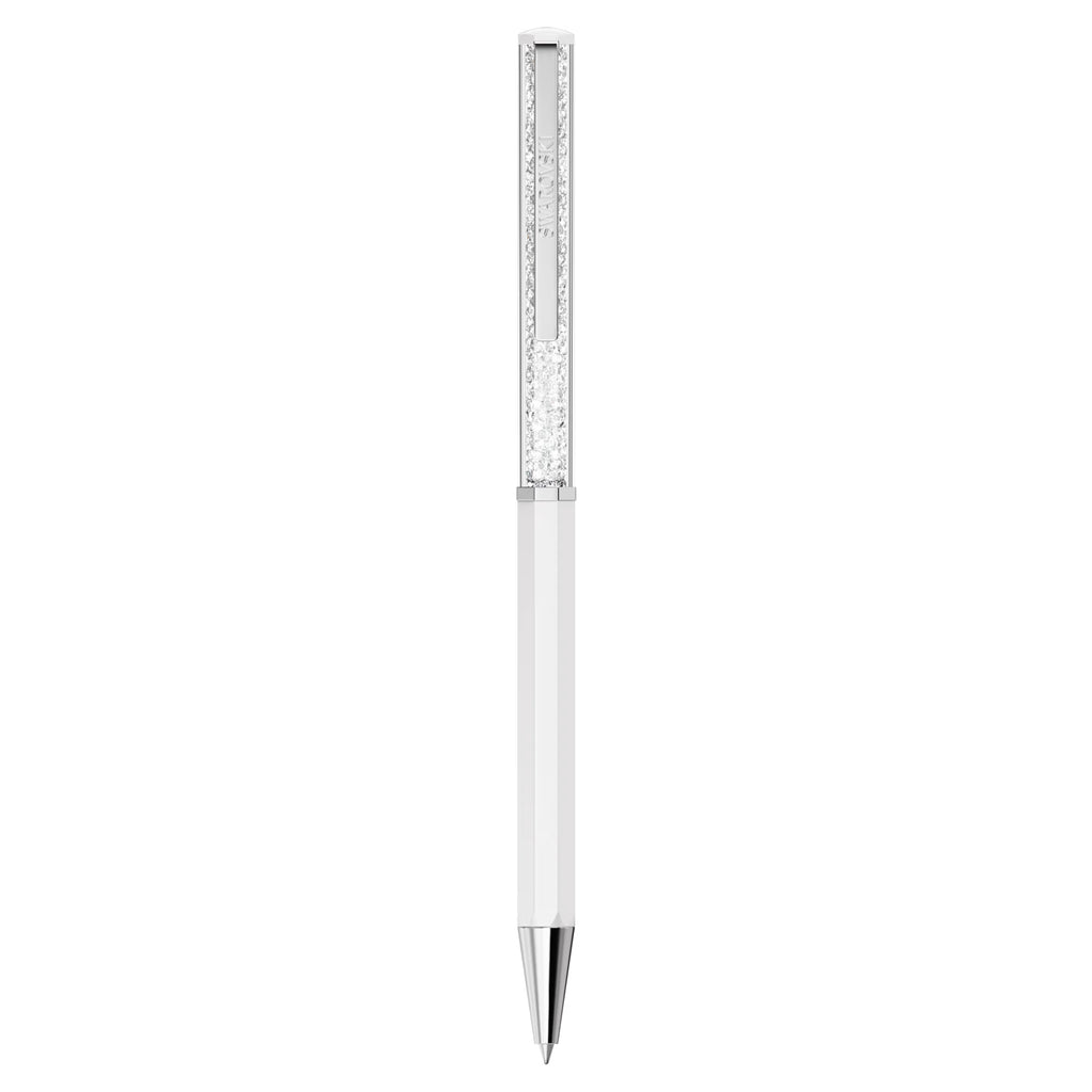 Penna a sfera Crystalline Laccato bianco, cromato