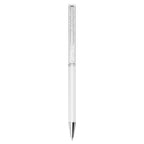Penna a sfera Crystalline Laccato bianco, cromato
